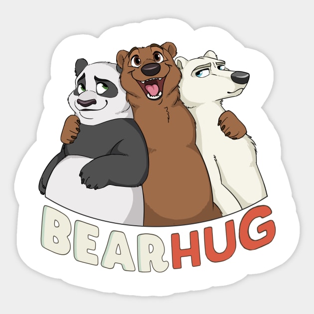 Bear Hug Sticker by cosmicartoons